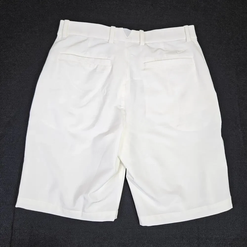 Nike Golf Victory Shorts Mens 33 M White Resortwear Stretch Performance FZ7637
